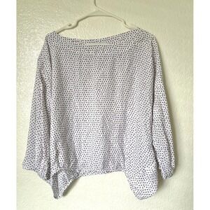 MAX&Co Max Mara Sailboat‎ Dolman Sleeve Blouse Preppy Coastal Nautical Luxury